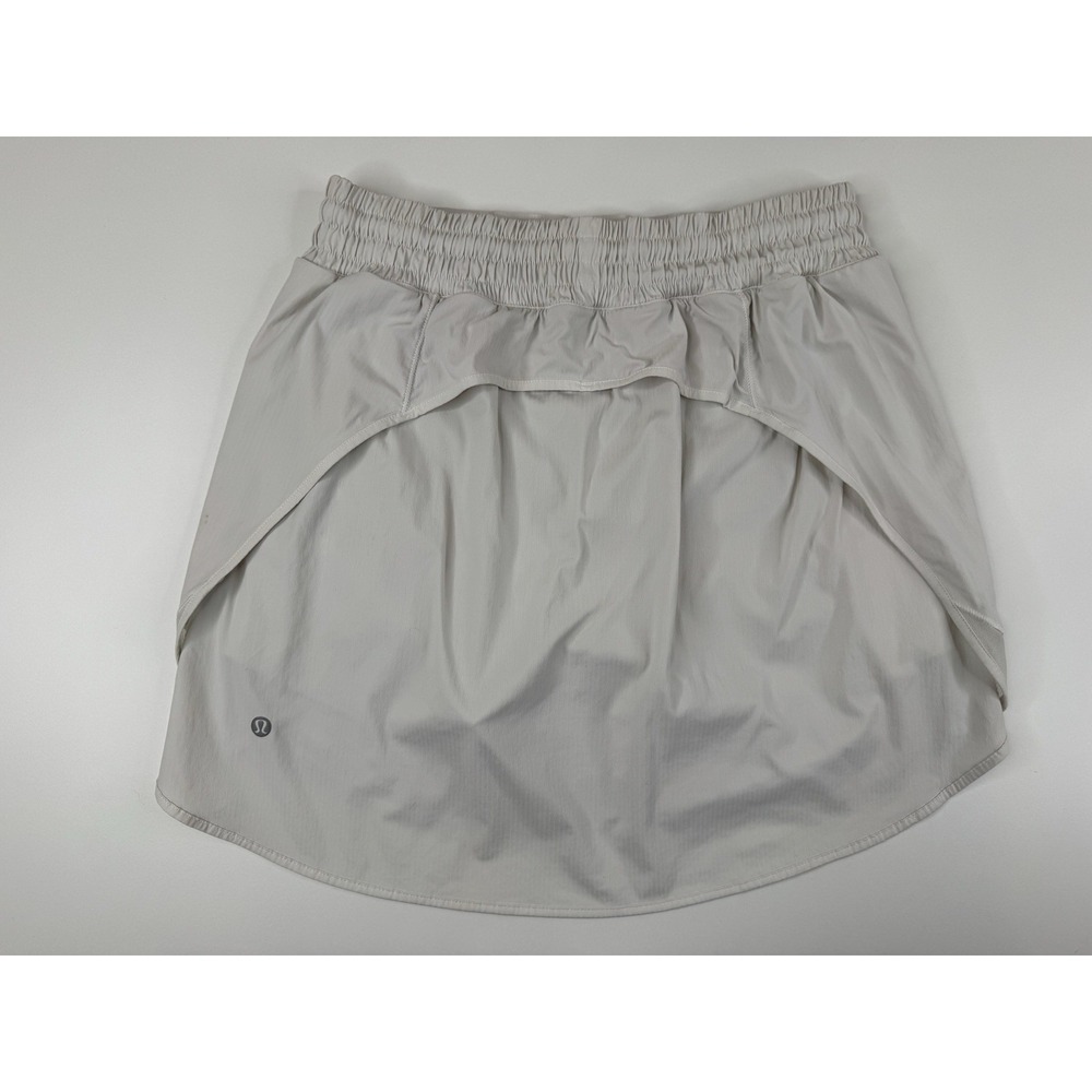 Lululemon Hotty Hot High-Rise Skirt Skort Size 8 White Tennis Prep Golf Sporty - Picture 5 of 13